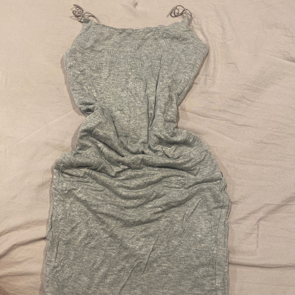 Gray Mini Dress